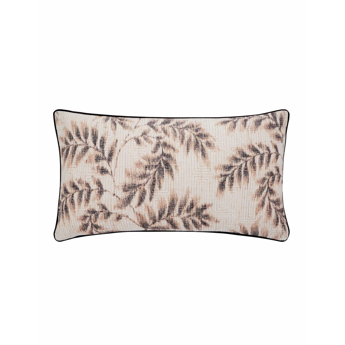 Bedeck of Belfast Pure Cotton Patterned Cushion Charcoal Mix – image 2