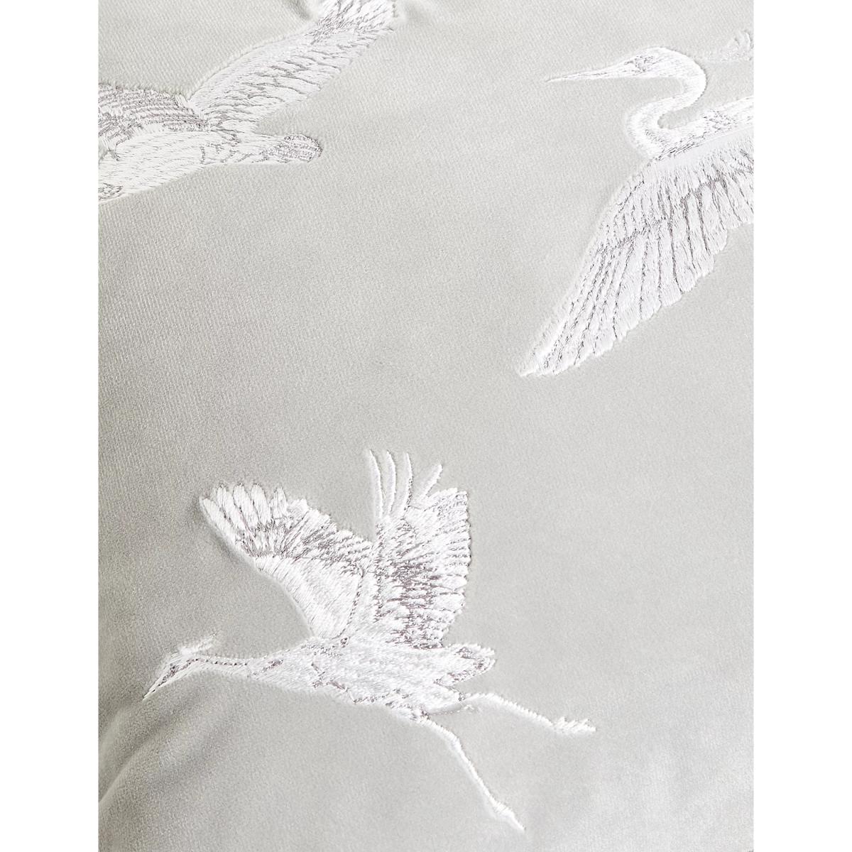 M&S Crane Embroidered Bolster Cushion - Navy, Navy,Blush,Light Grey – image 5