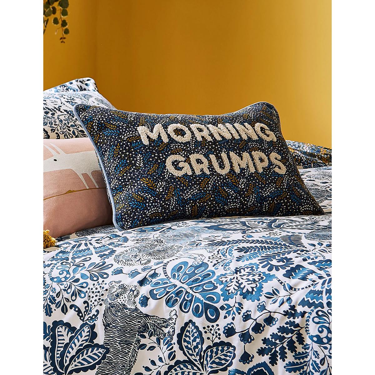 Scion Pure Cotton Rumble In The Jungle Cushion - Denim, Denim – image 4