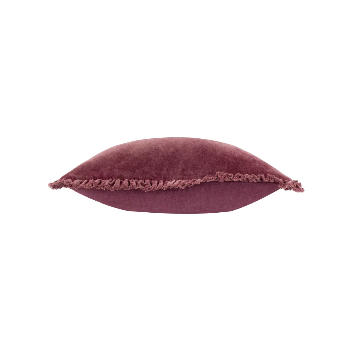 YARD Bertie Cotton Velvet Cushion Burgundy – image 5
