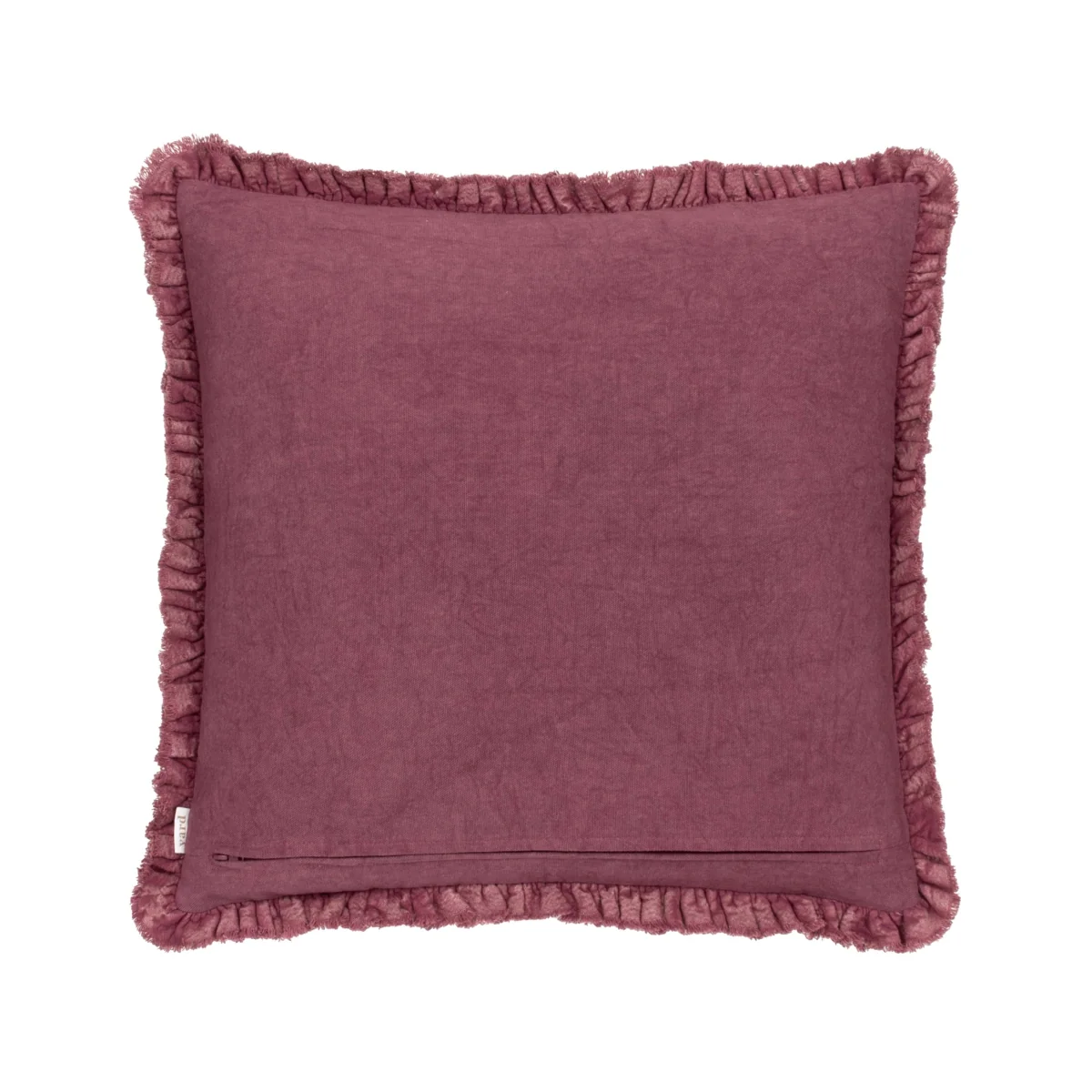 YARD Bertie Cotton Velvet Cushion Burgundy – image 6