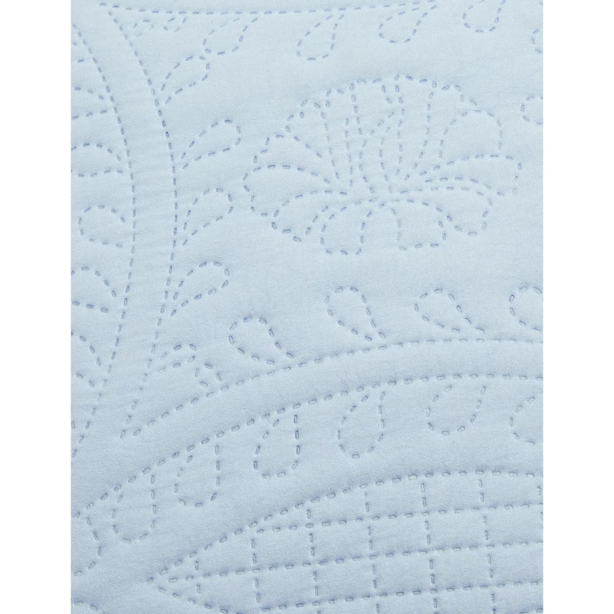 M&S Quilted Pinsonic Cushion - Chambray, Chambray,Neutral – image 3