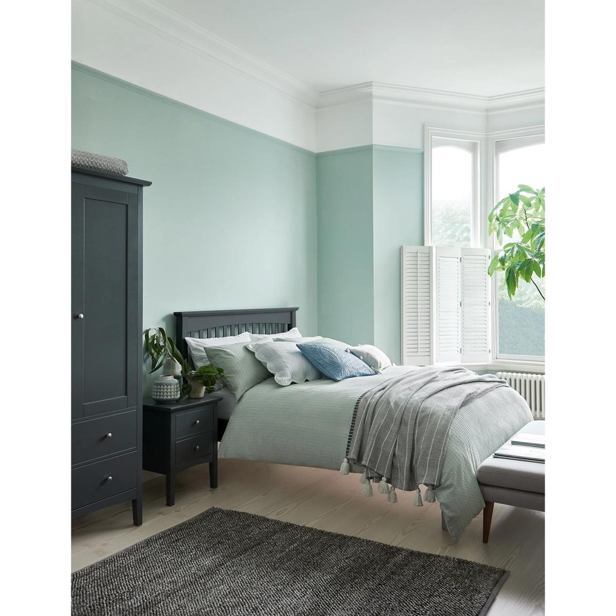M&S Quilted Pinsonic Cushion - Chambray, Chambray,Neutral – image 5