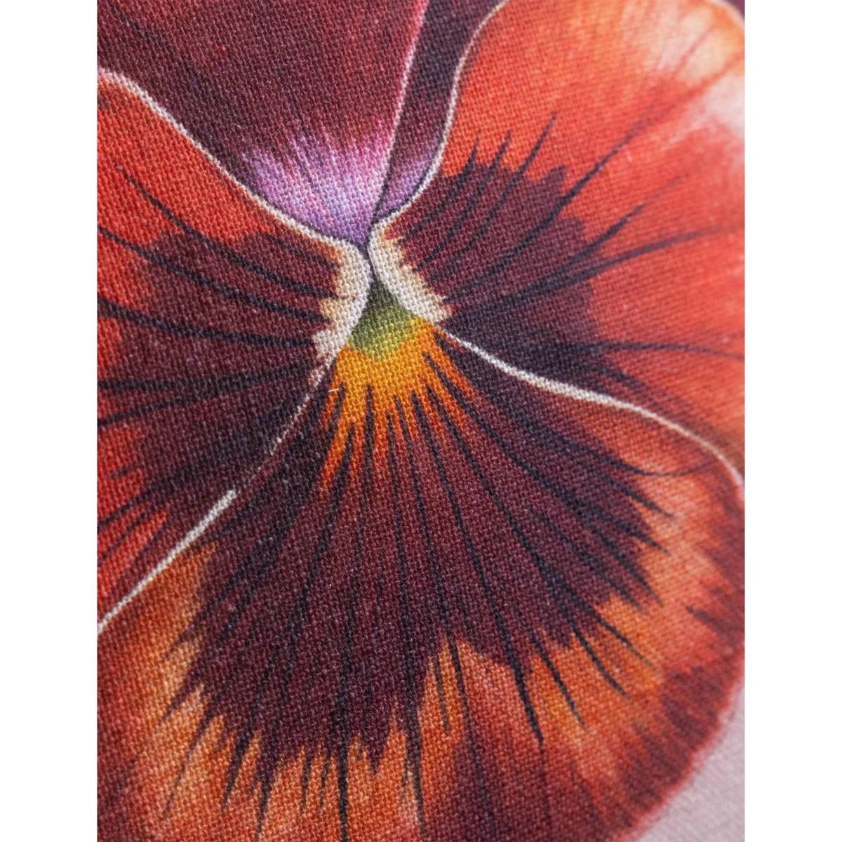 Rockett St George Pure Cotton Pansy Muse Piped Cushion Pink Mix – image 3