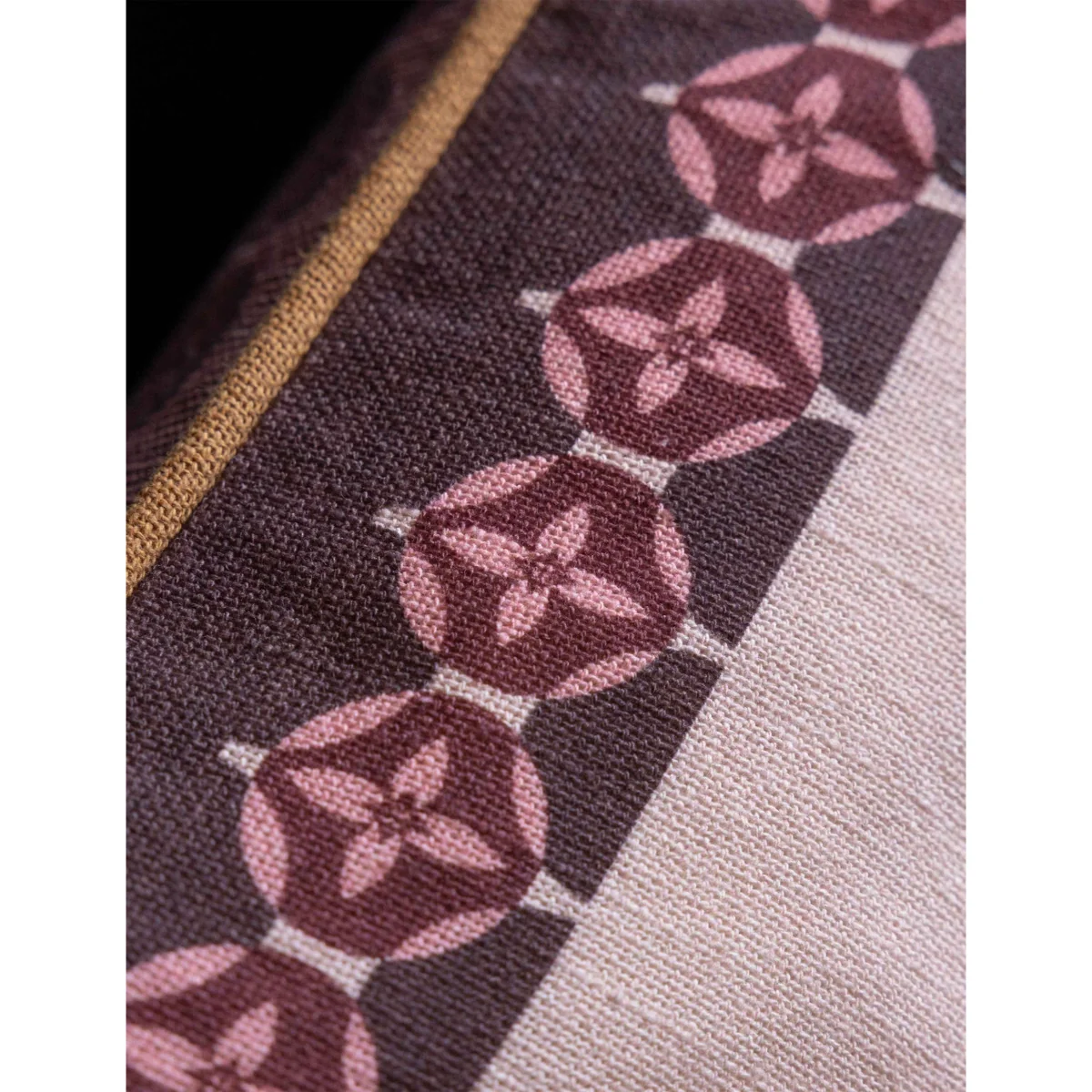 Rockett St George Pure Cotton Pansy Muse Piped Cushion Pink Mix – image 5