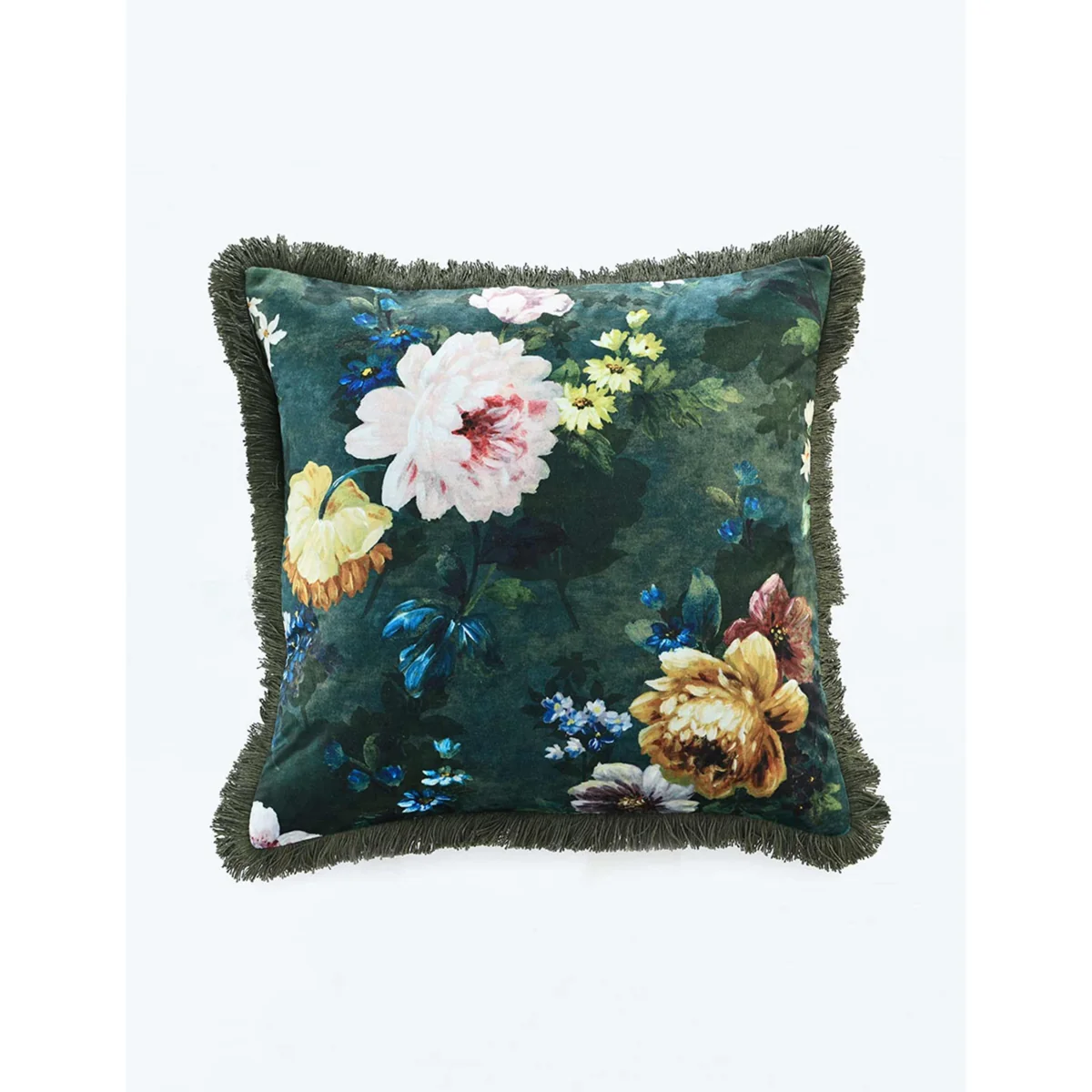 MM Linen Velvet Lorenza Cushion Green Mix – image 2