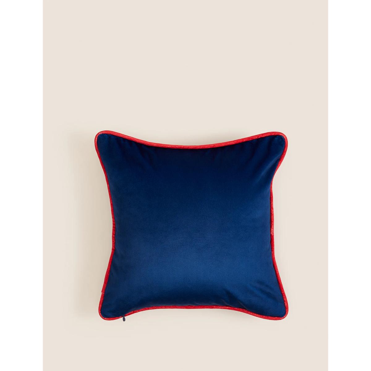Percy Pig™ Velvet Christmas Cushion - Navy Mix, Navy Mix – image 2