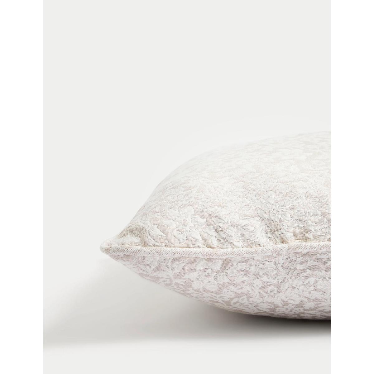 M&S Leaf Jacquard Cushion - Duck Egg, Duck Egg,Neutral – image 2