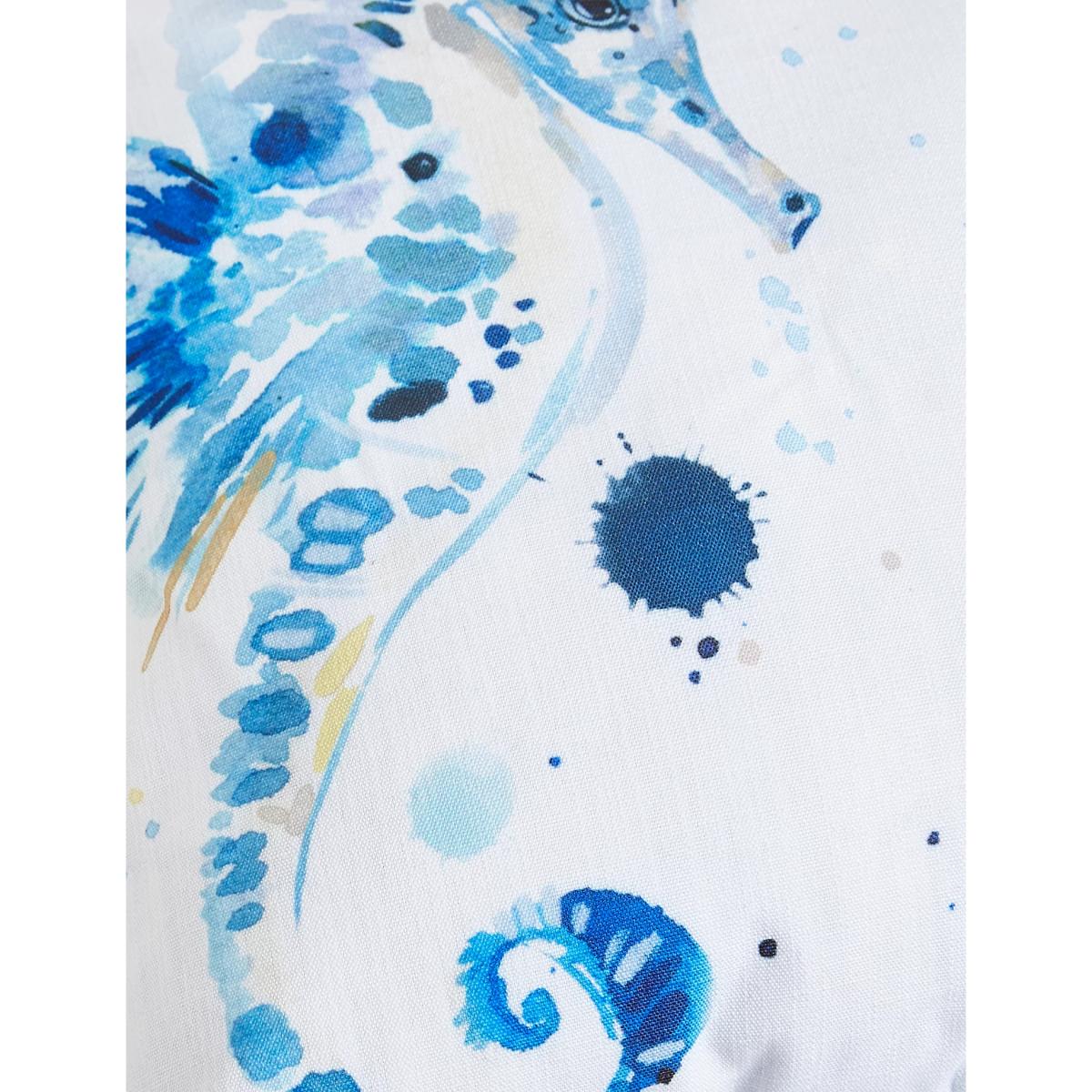 M&S Set of 2 Seahorse Outdoor Cushions - Blue Mix, Blue Mix – image 3