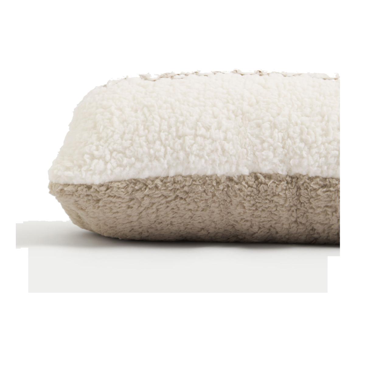 M&S Borg Fleece Warmth Pocket Bolster Cushion - Cream Mix, Cream Mix – image 1
