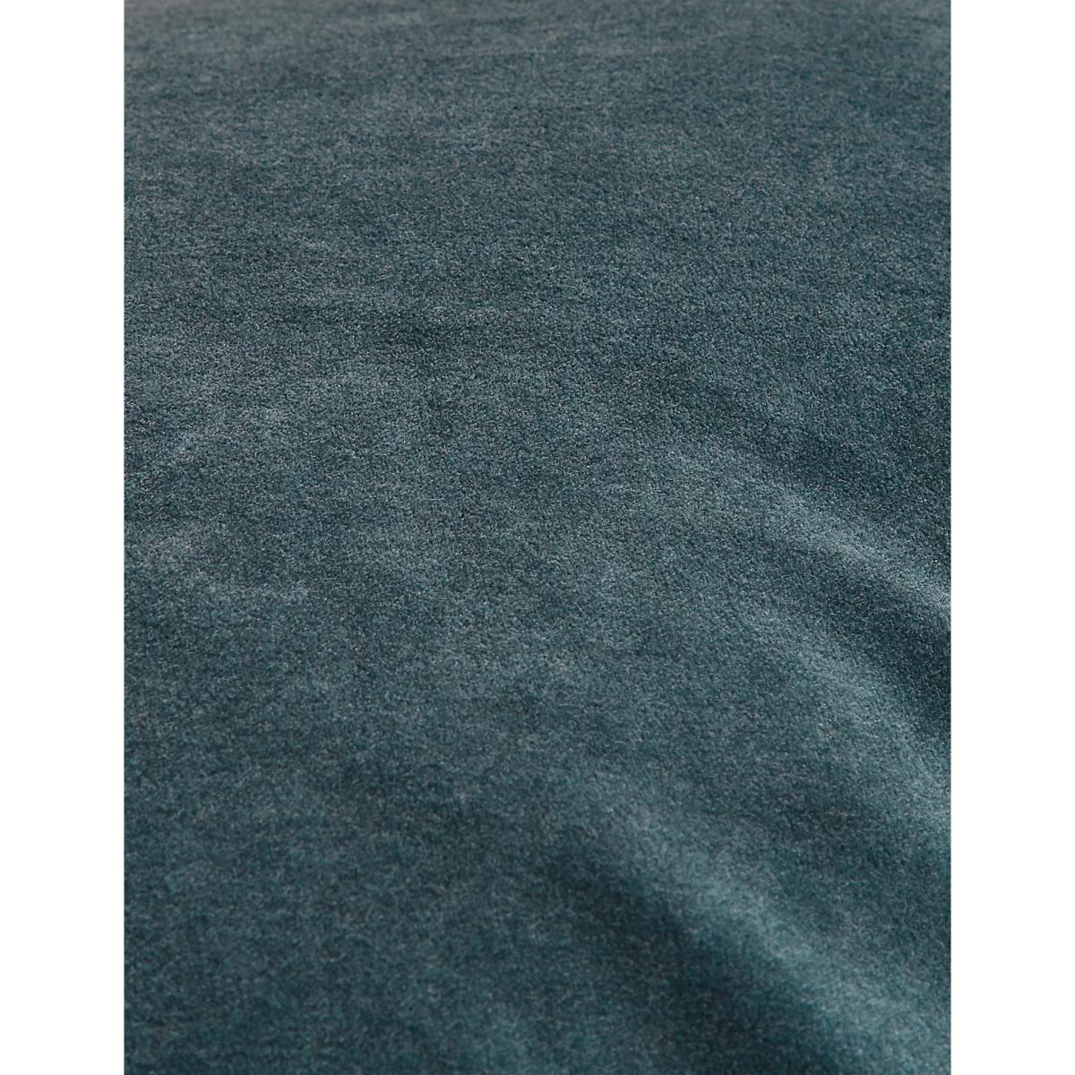 M&S Pure Cotton Velvet Cushion - Navy, Navy,Soft Peach,Heather,Soft Teal,Rose,Neutral,Mustard,Sage – image 3
