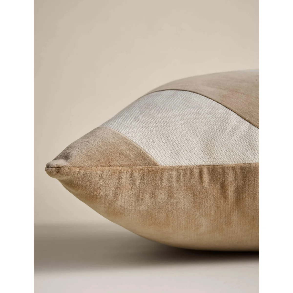 M&S Pure Cotton Velvet Diagonal Stripe Cushion Burgundy – image 3
