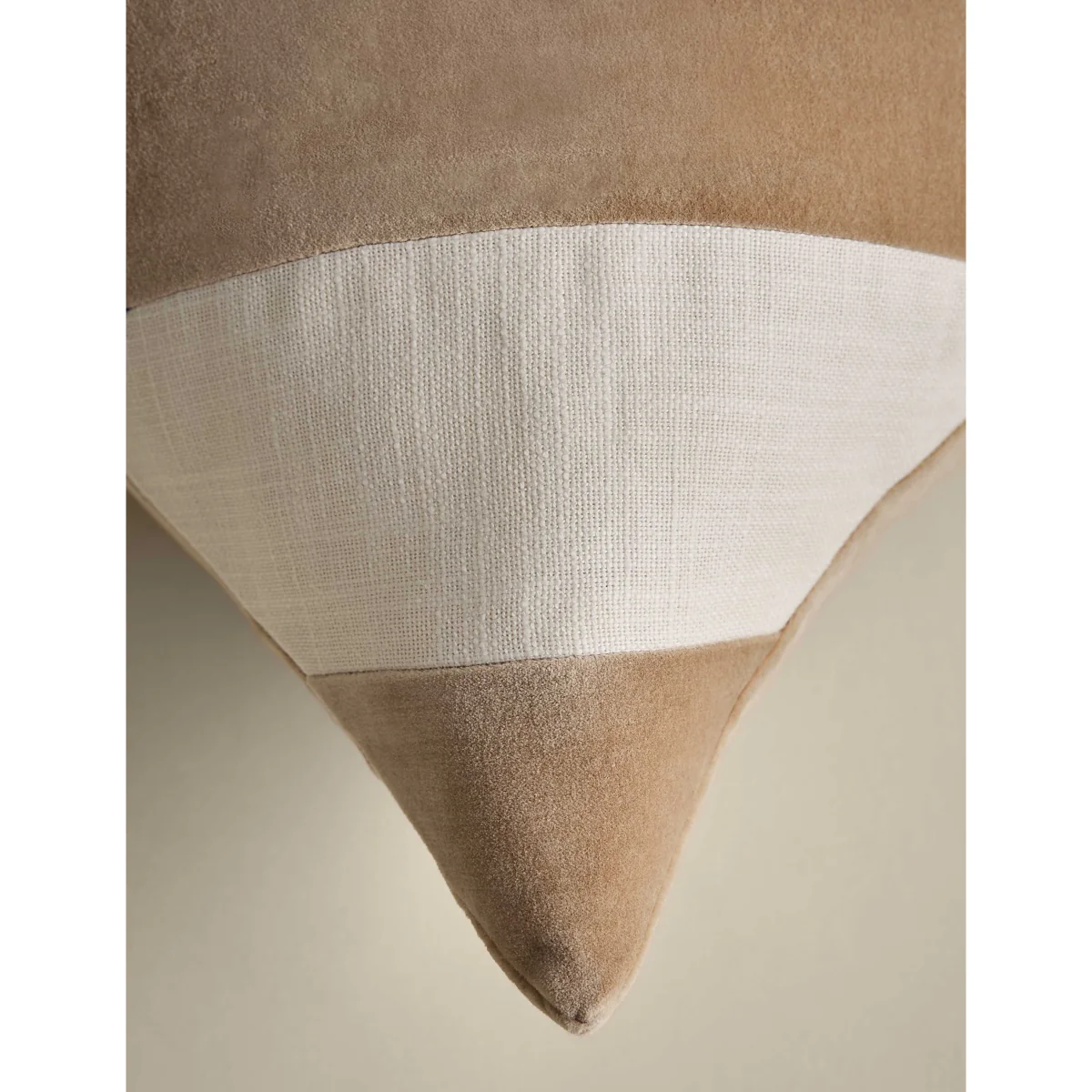 M&S Pure Cotton Velvet Diagonal Stripe Cushion Burgundy – image 5