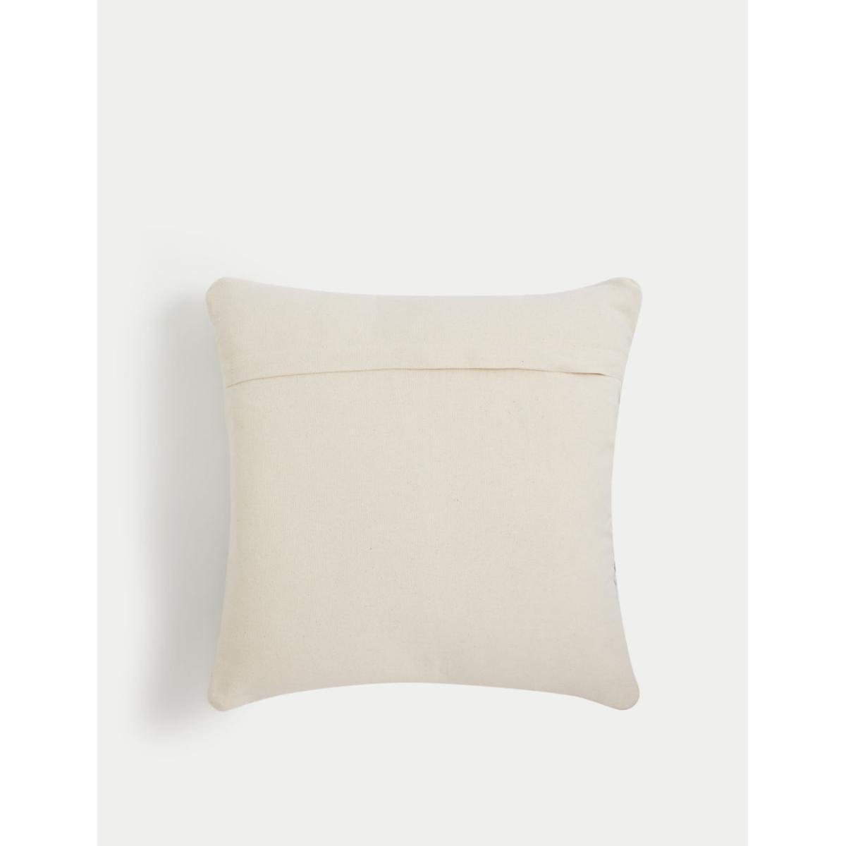 M&S Wool Rich Woven Textured Cushion - Ecru Mix, Ecru Mix – image 3