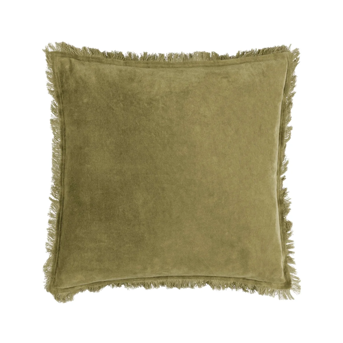YARD Jaye Cotton Velvet Cushion Green – image 2