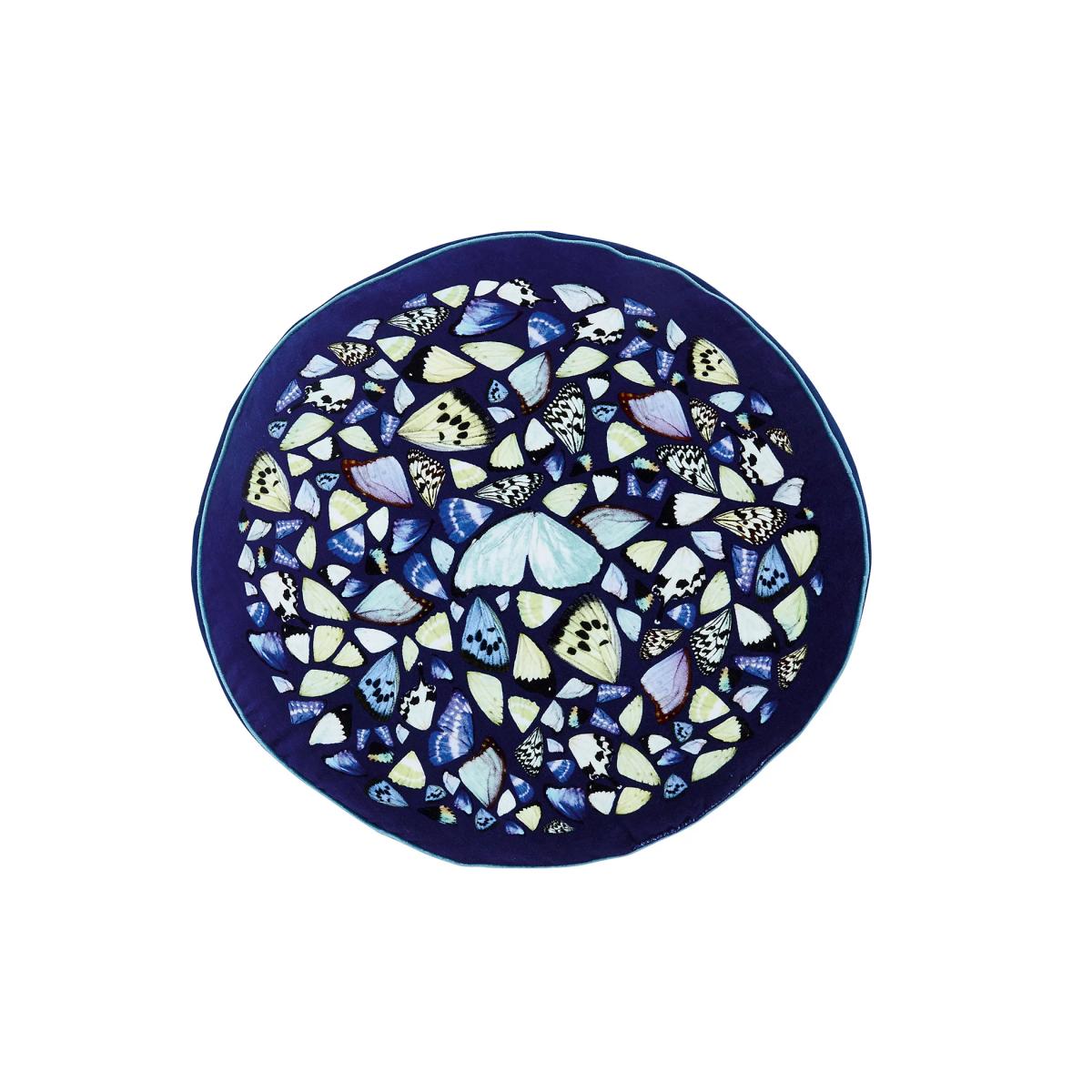 Ted Baker Velvet Kaleidoscope Round Cushion - Multi, Multi – image 3