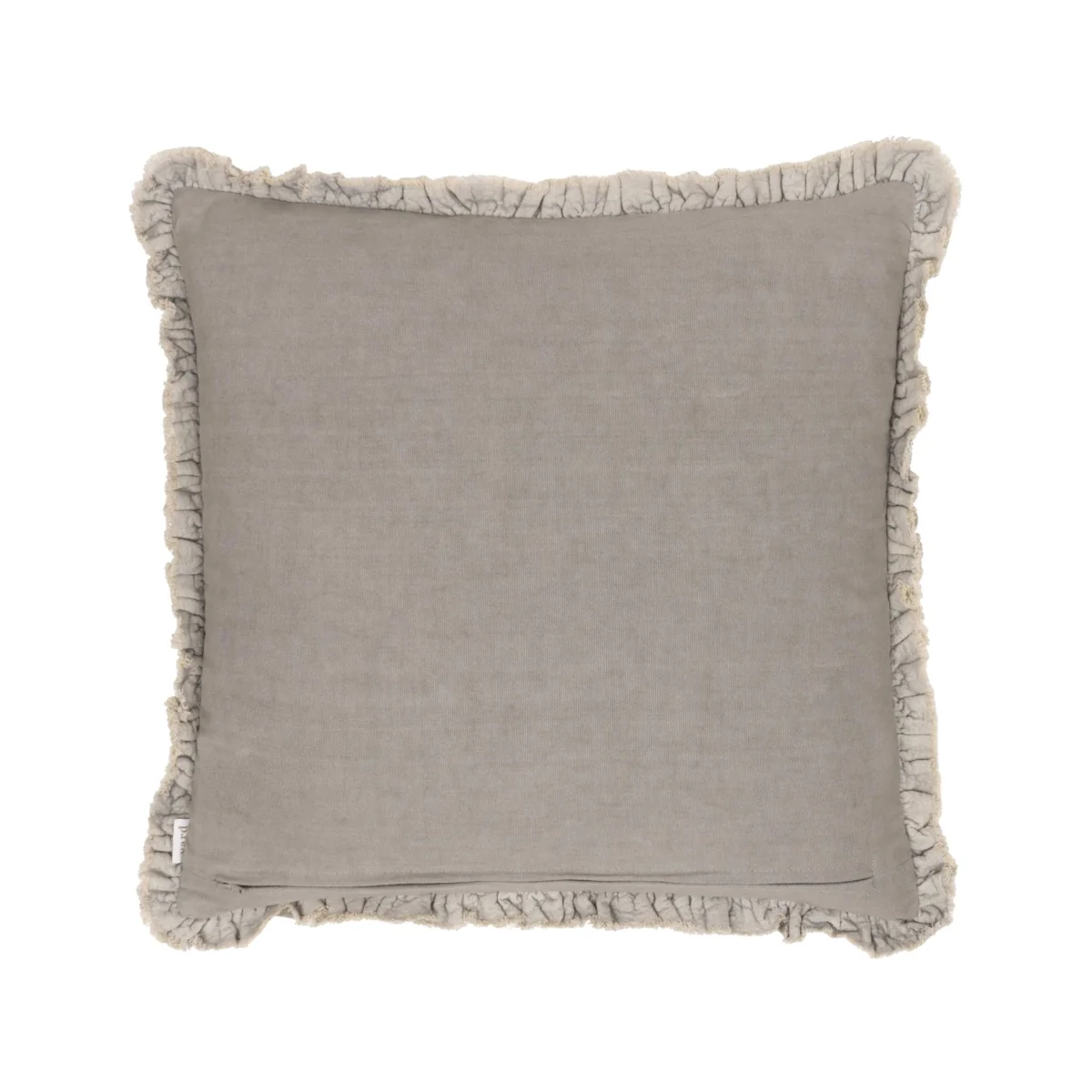 YARD Bertie Cotton Velvet Cushion Taupe – image 6
