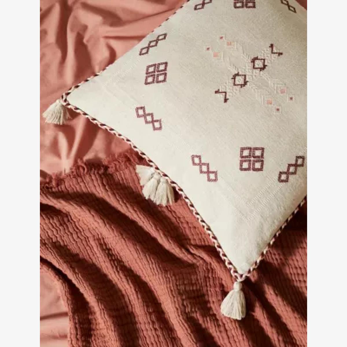 M&S X Fired Earth Marrakech Collection Sofia Cushion - Weald Green, Weald Green – image 1