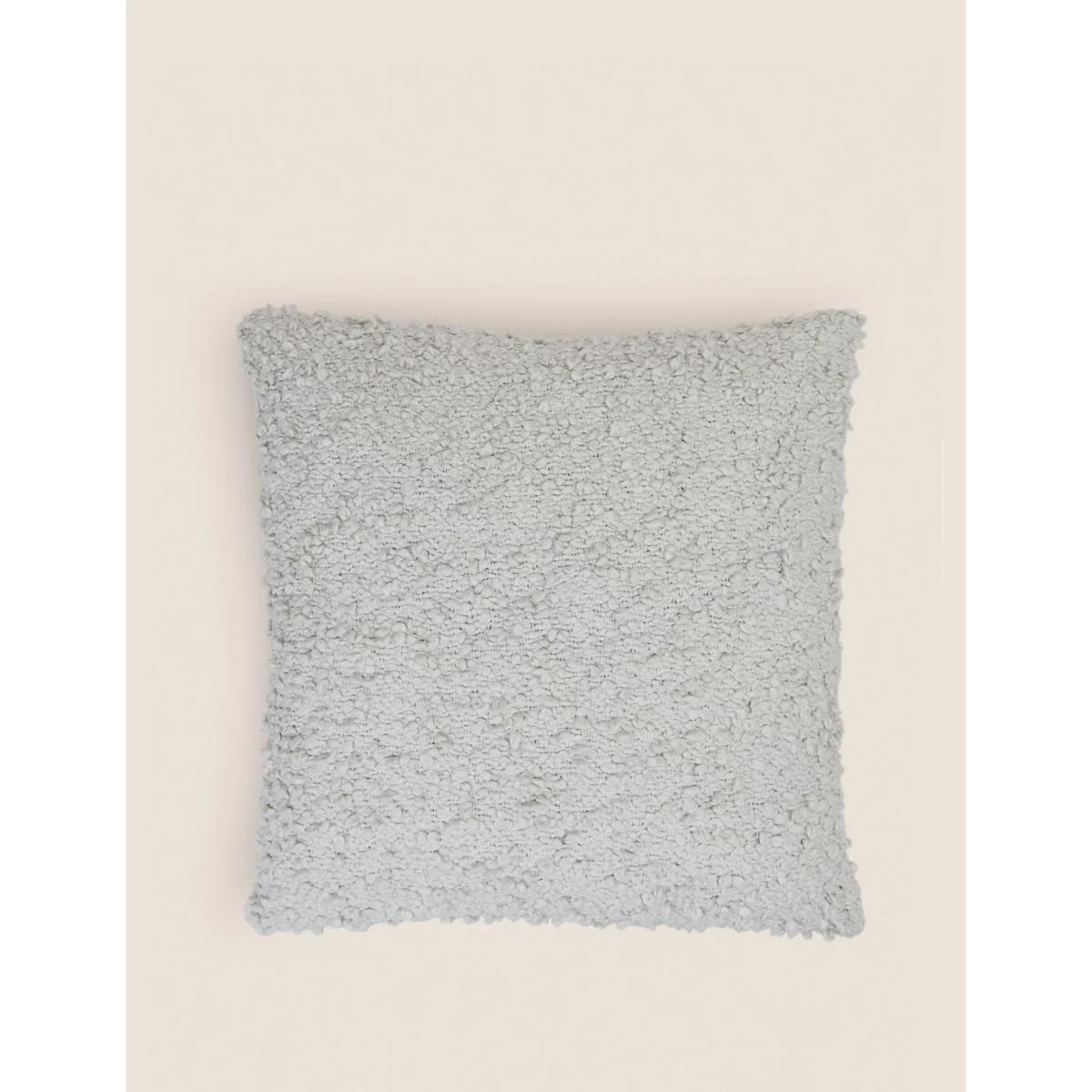 M&S Pure Cotton Boucle Cushion - Natural, Natural,Cream – image 3