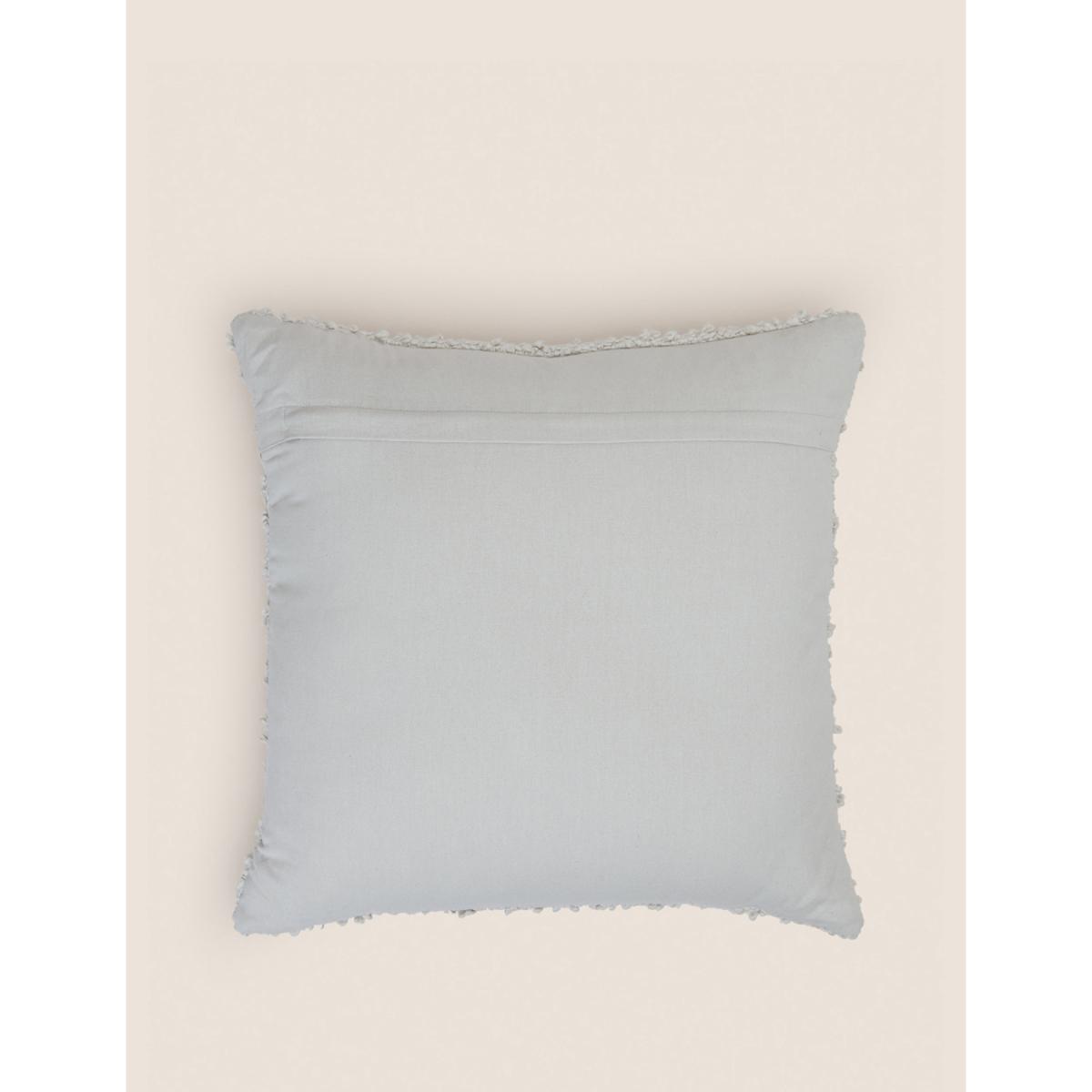 M&S Pure Cotton Boucle Cushion - Natural, Natural,Cream – image 7