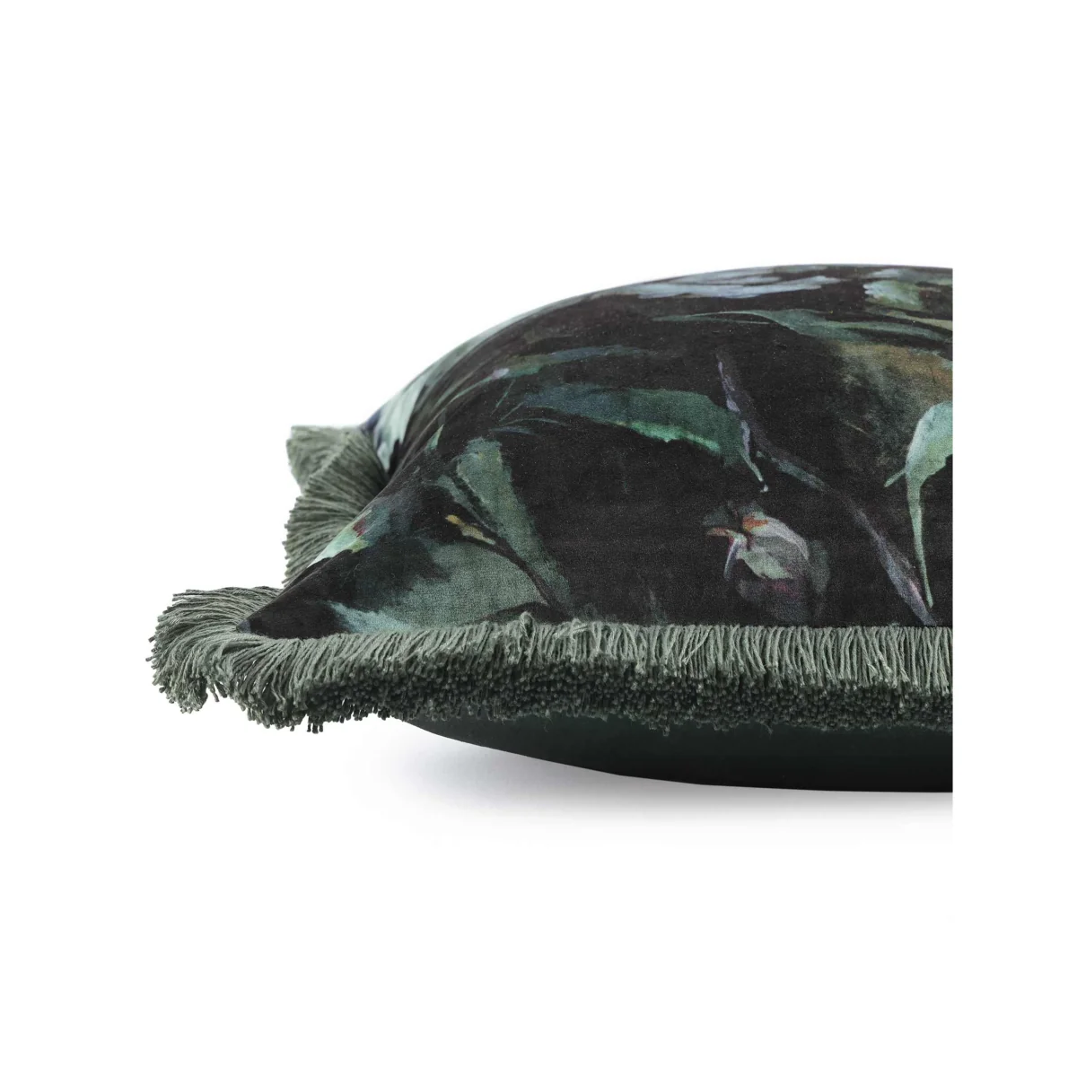 MM Linen Velvet Amada Bolster Cushion Green Mix – image 3