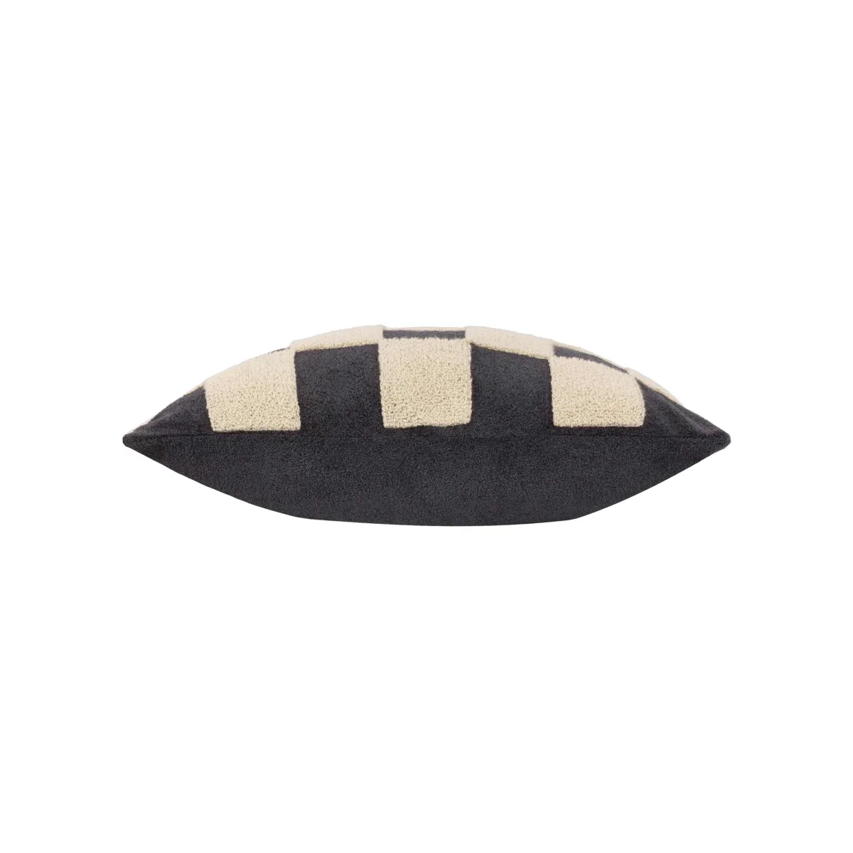 MADE Bouclé Checkerboard Cushion Cream Mix – image 8