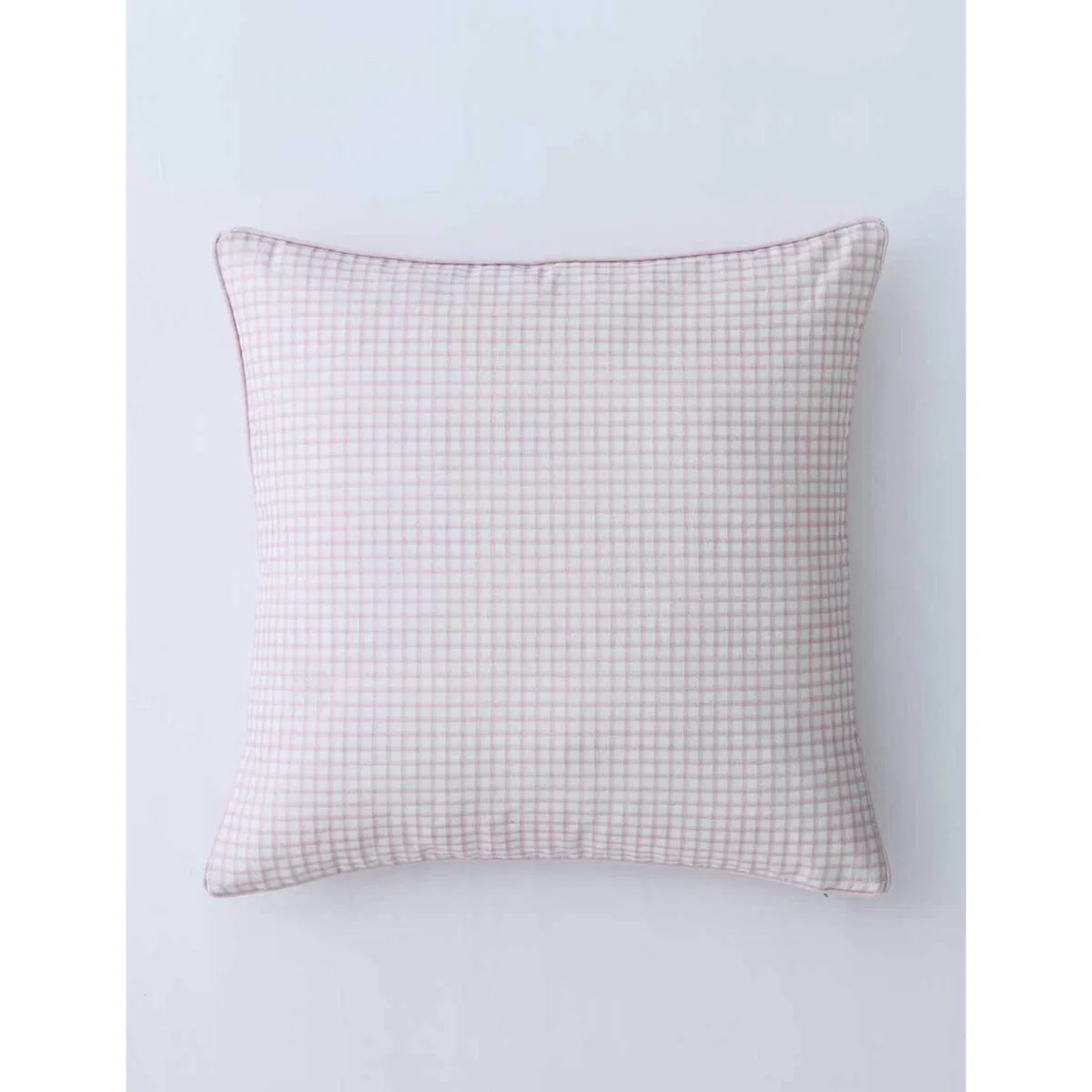 MM Linen Linen Mix Gingham Cushion Green Mix – image 2