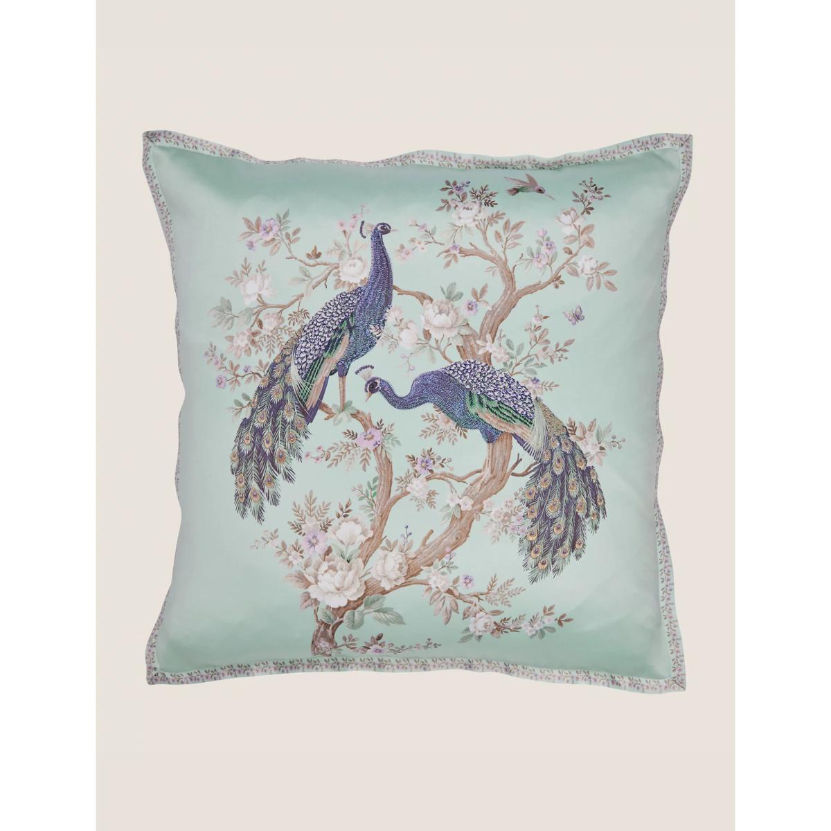 M&S Laura Ashley Belvedere Embroidered Cushion - Duck Egg, Duck Egg – image 2