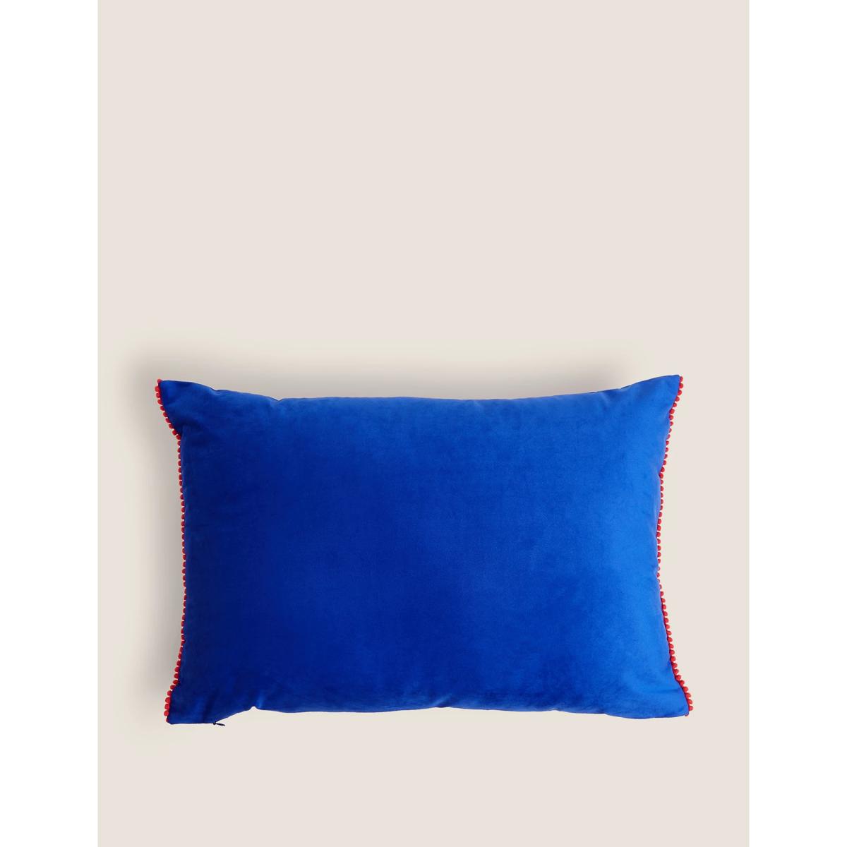 M&S  Embroidered Queen's Guards Bolster Cushion - Blue Mix, Blue Mix – image 4