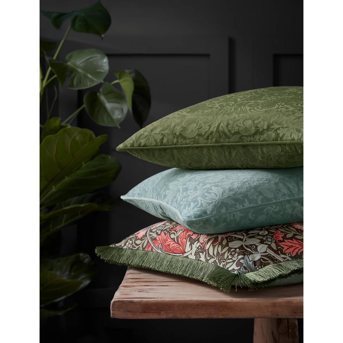 William Morris At Home Velvet Compton Cushion - Multi, Multi – image 2