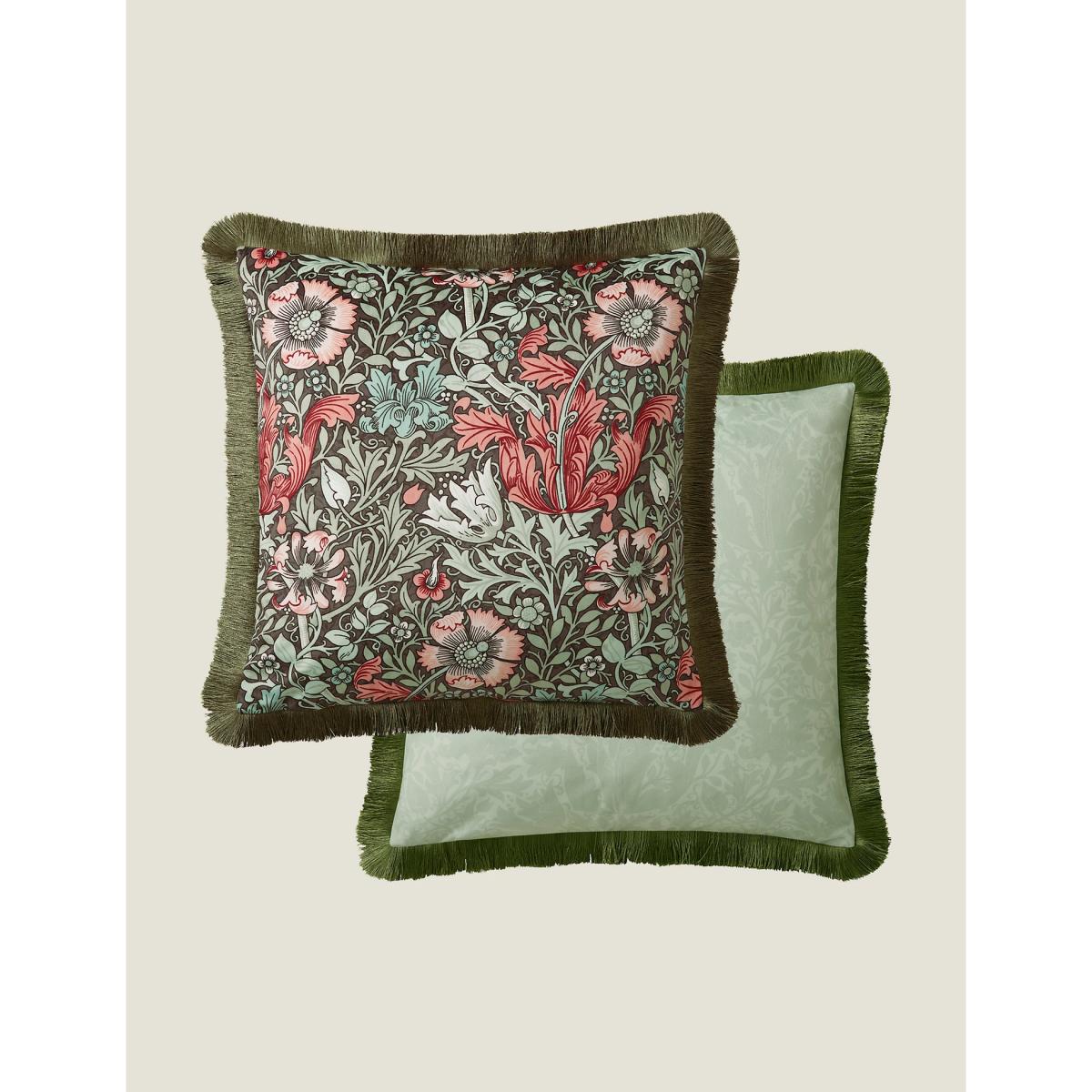 William Morris At Home Velvet Compton Cushion - Multi, Multi – image 3
