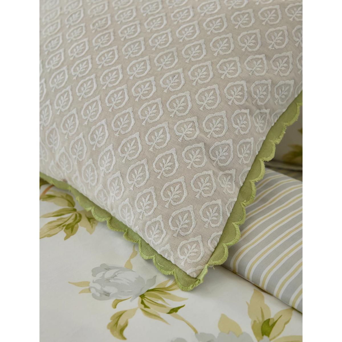 Sanderson Linen Rich Adele Embroidered Bolster Cushion - Multi, Multi – image 3