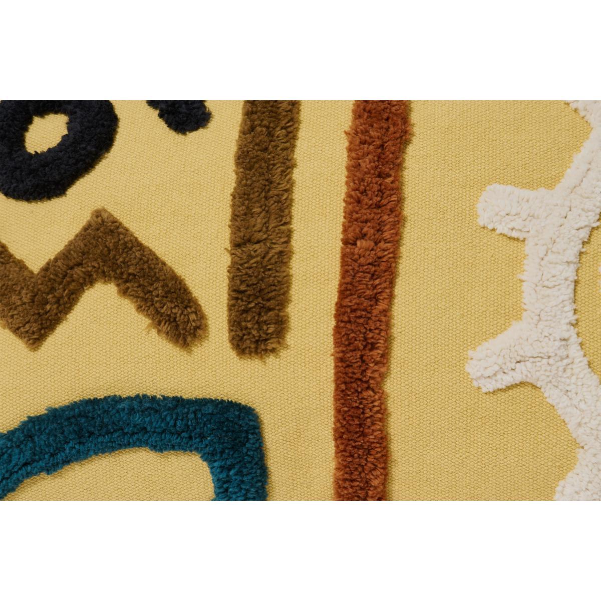 Azizi 100% Cotton Cushion, 40 x 55 cm, Yellow – image 6