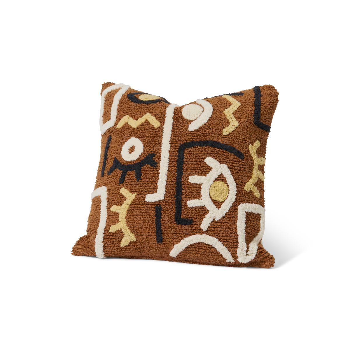 Azizi 100% Cotton Cushion, 50 x 50 cm, Terracotta – image 2