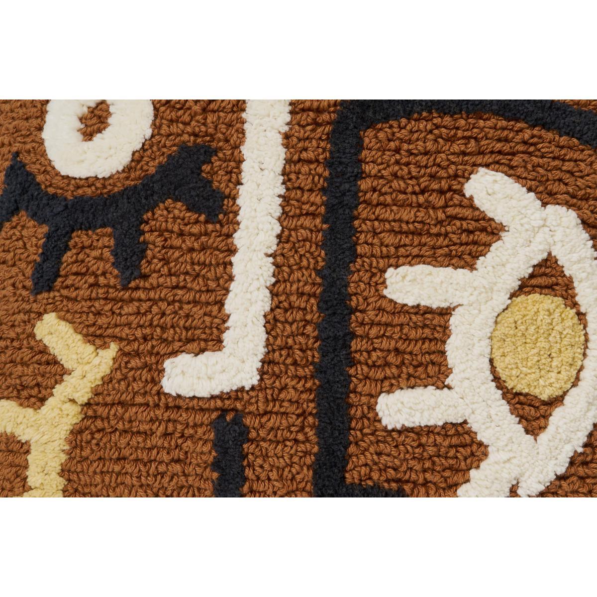 Azizi 100% Cotton Cushion, 50 x 50 cm, Terracotta – image 6