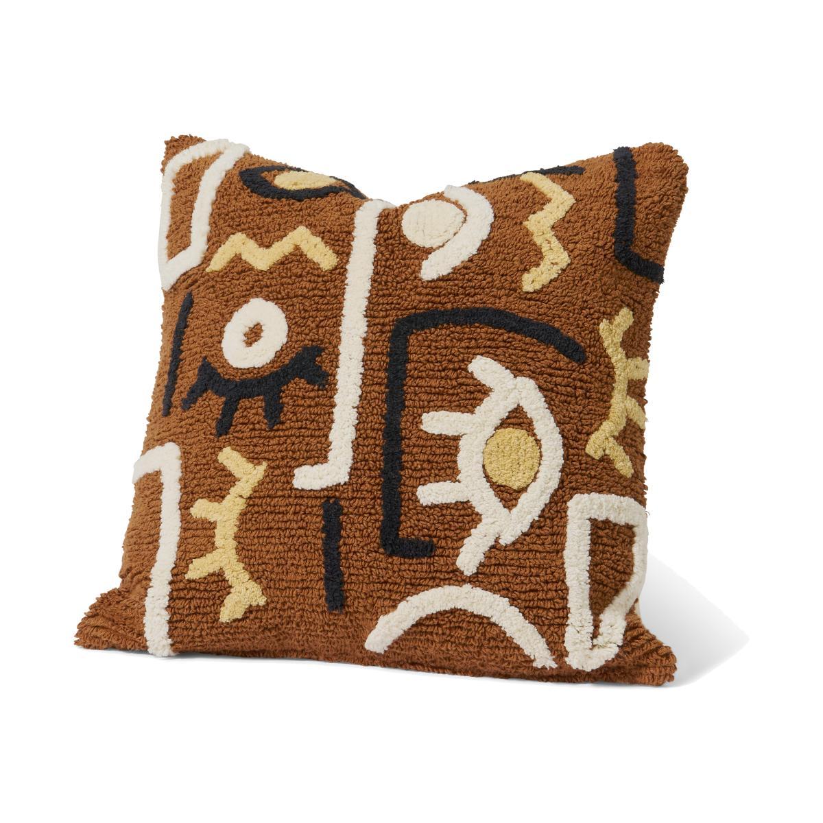 Azizi 100% Cotton Cushion, 50 x 50 cm, Terracotta – image 1