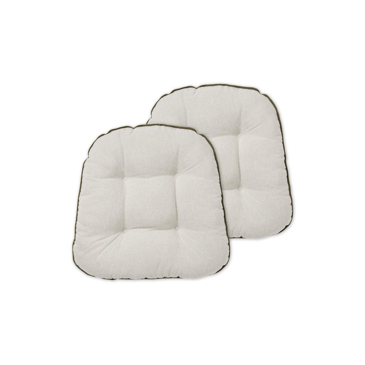 Julius Set of 2 Velvet Top Seat Pads, 40 x 40cm, Pistachio Green – image 5