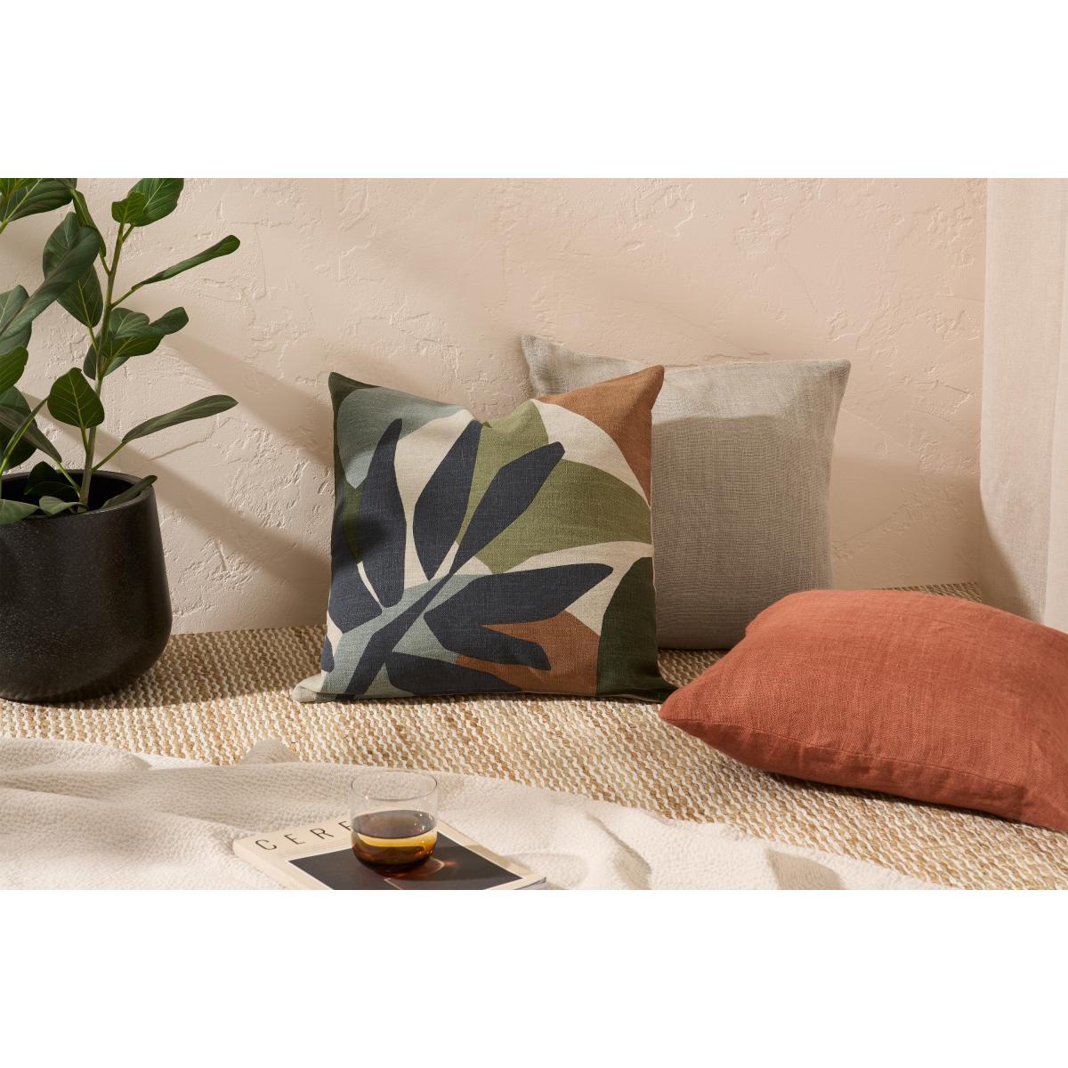 Humiya Linen Blend Cushion, 50 x 50cm, Multi – image 3