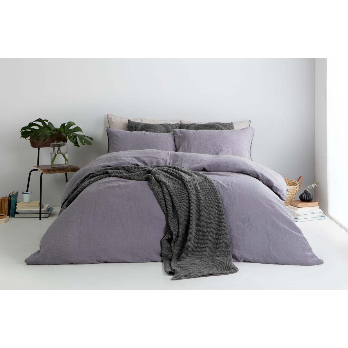 Grove 100% Cotton Cushion, 50 x 50cm, Charcoal – image 4