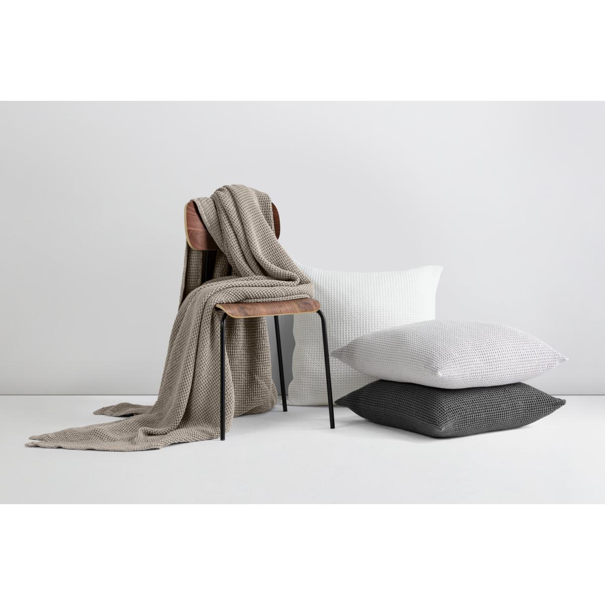 Grove 100% Cotton Cushion, 50 x 50cm, Charcoal – image 7