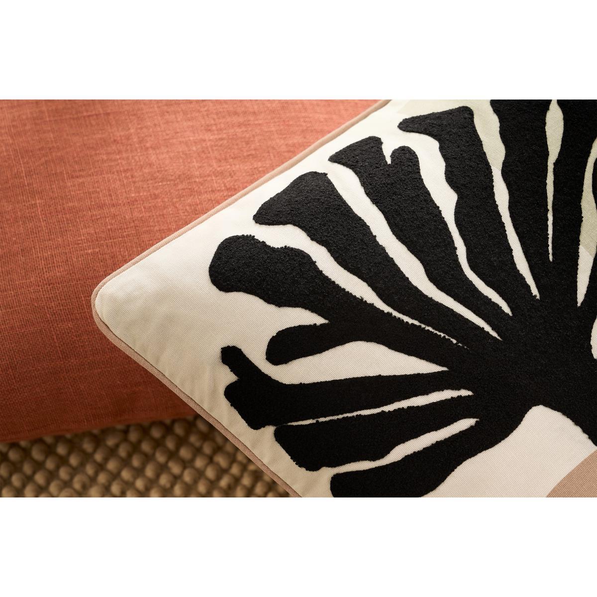 Onadowan Embroidered Printed Cushion, 50 x 50cm, Neutral – image 4