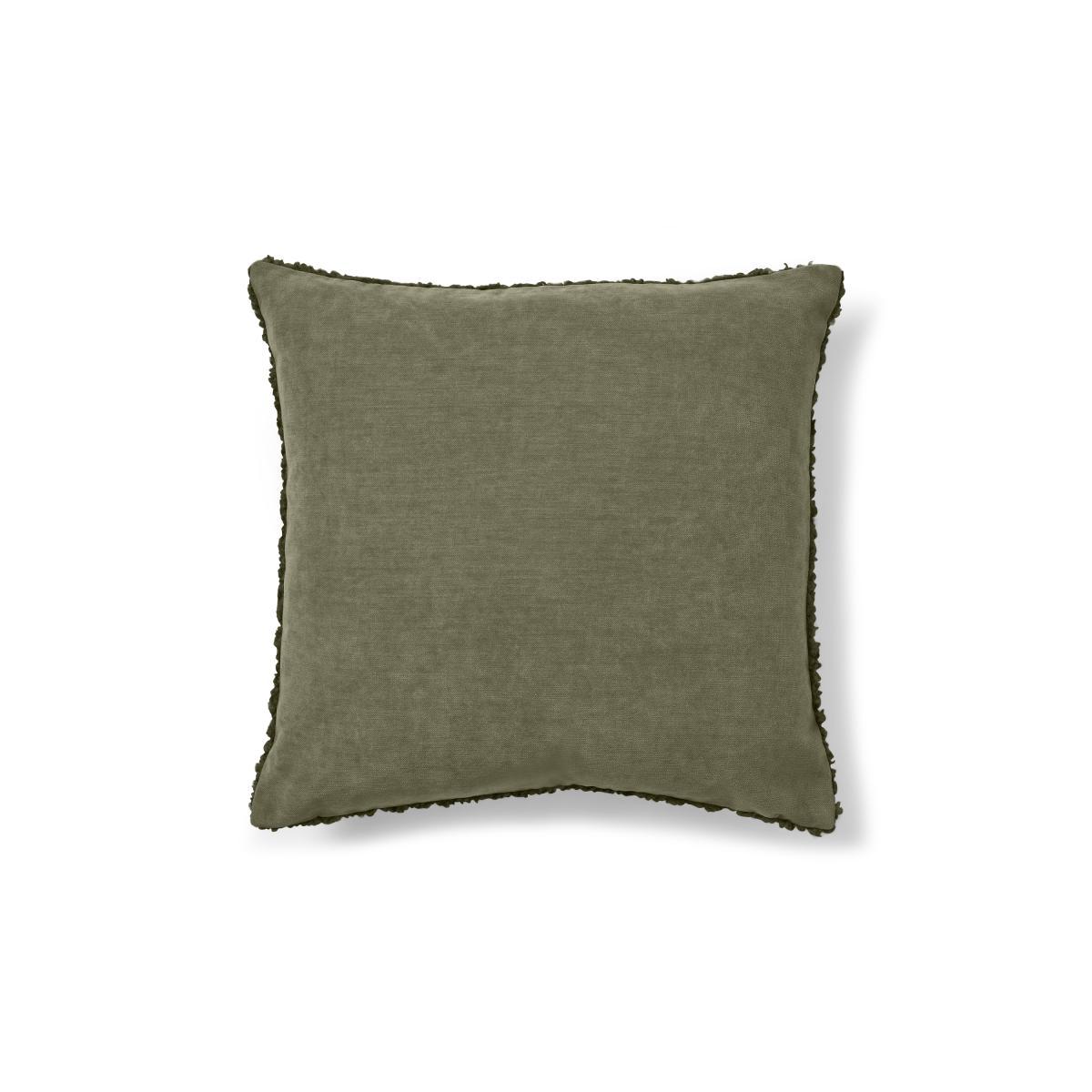 Mirny Set of 2 Boucle Cushions, 45 x 45cm, Moss Green – image 5