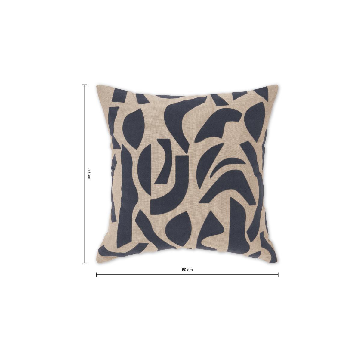 Lafant Set of 2 Flocked Cushions, 50 x 50cm, Multi – image 7