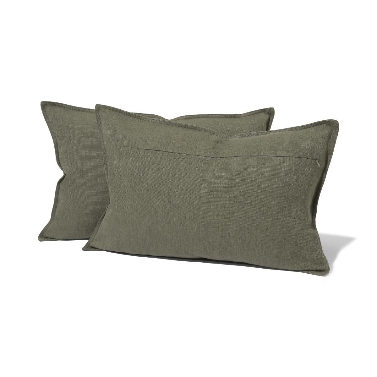 Elena Set of 2 Cushions, 40 x 60 cm, Moss Green – image 5