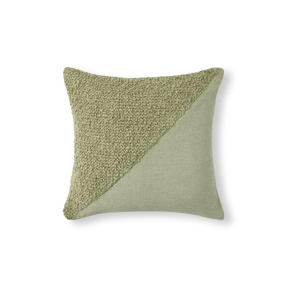 Opie Textured Cotton Cushion, 50 x 50cm, Green – image 2