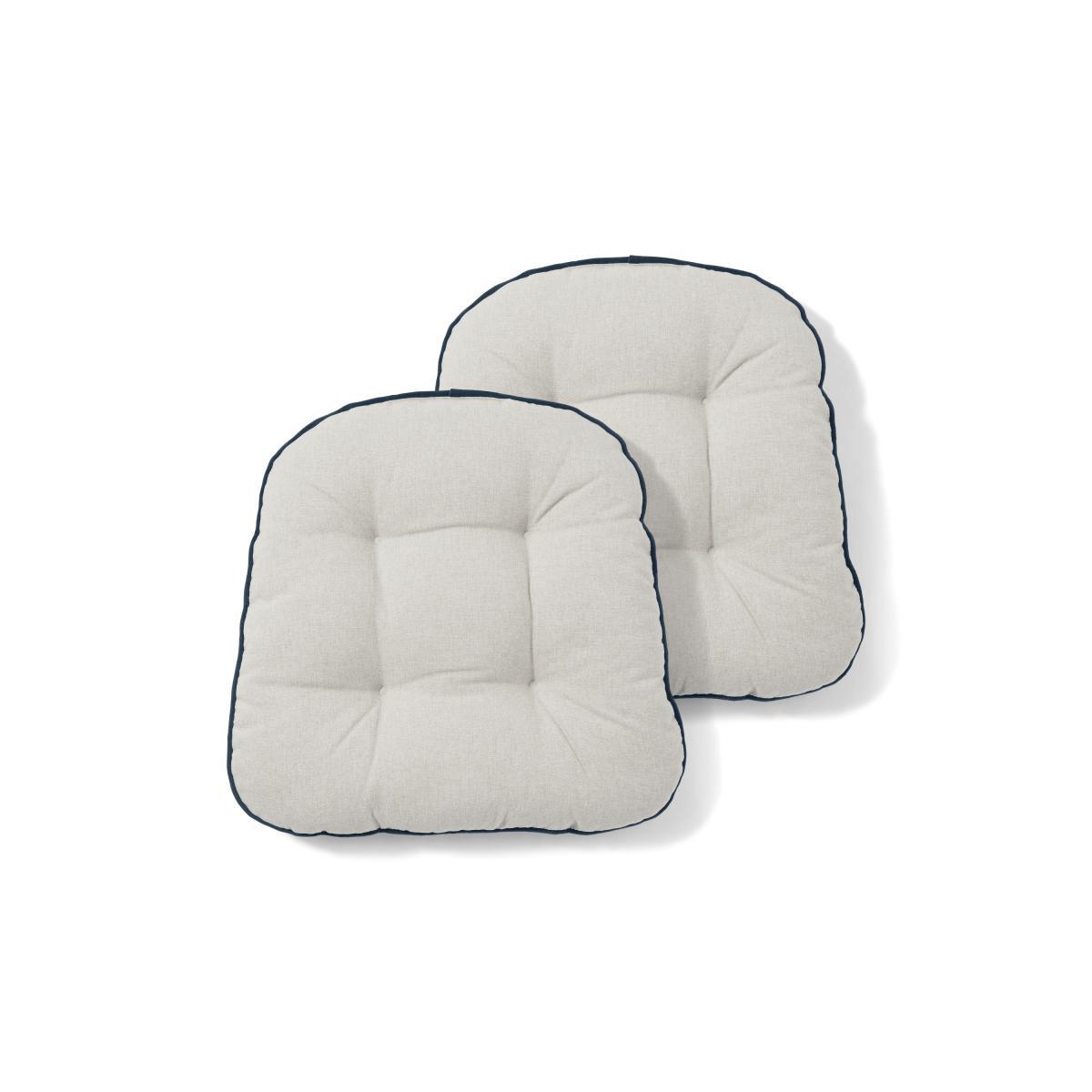 Julius Set of 2 Velvet Top Seat Pads, 40x40cm, Ink Blue – image 5