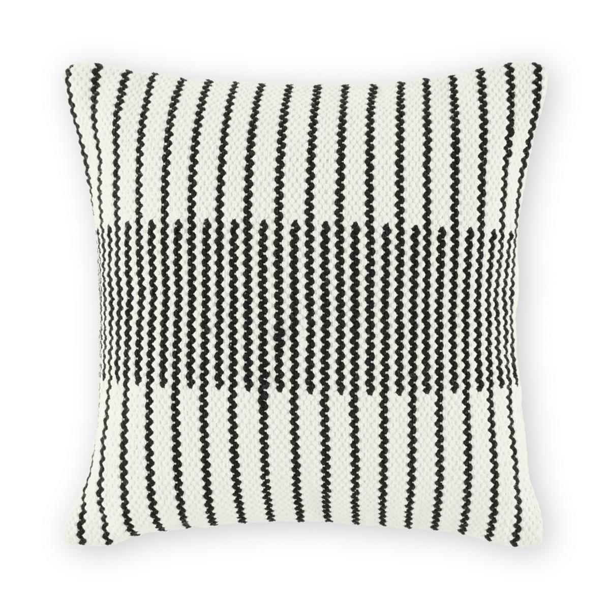 Caixa Woven Cushion, 45 x 45cm, Black & Off White – image 2