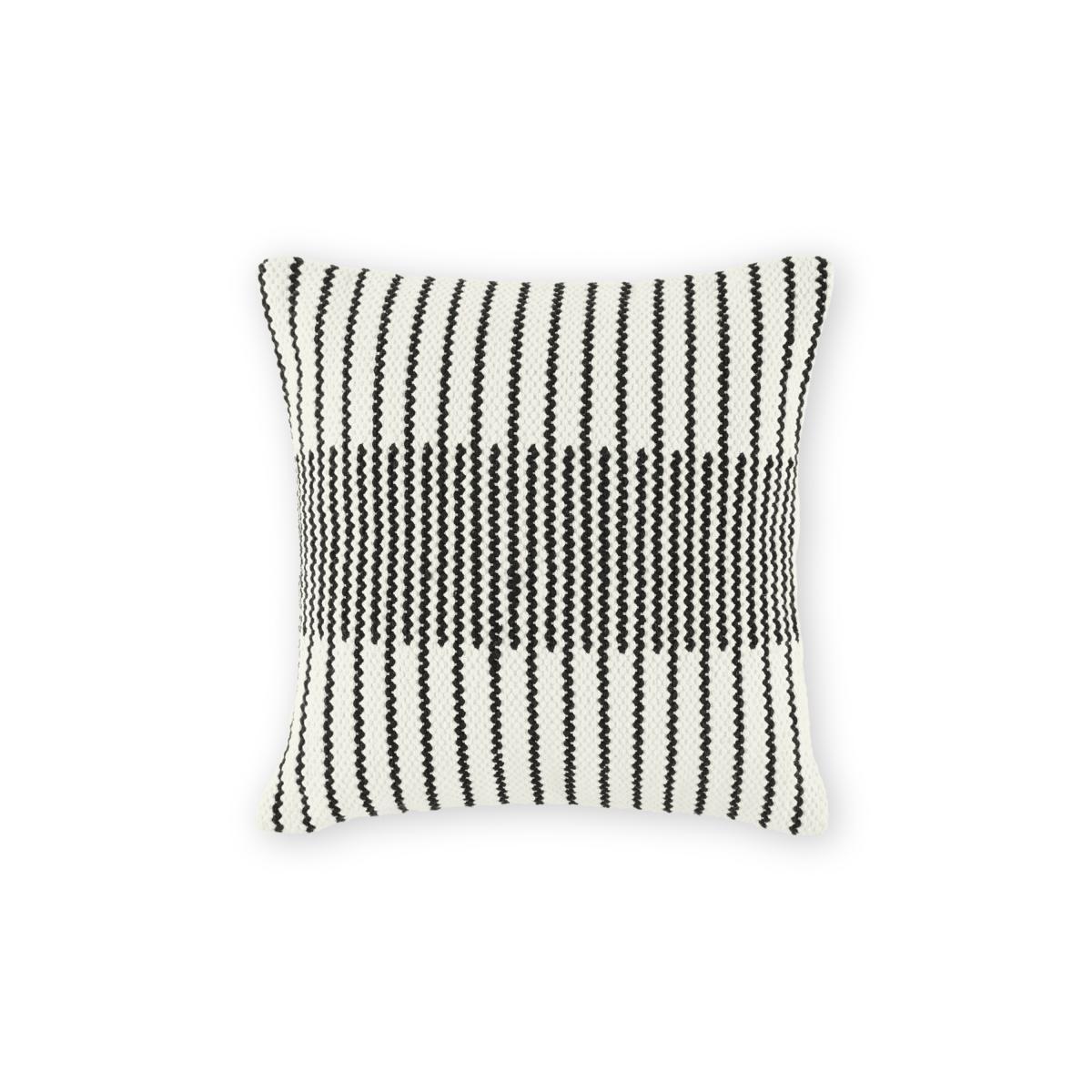 Caixa Woven Cushion, 45 x 45cm, Black & Off White – image 3