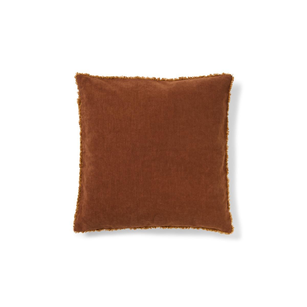 Mirny Set of 2 Boucle Cushions, 55 x 55cm, Terracotta – image 5