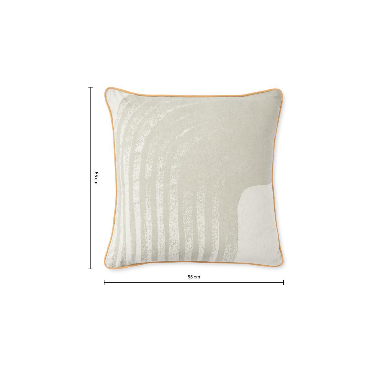 Maali Linen Blend Cushion 55 x 55cm, Natural – image 7